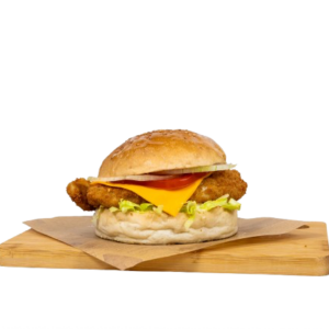 Crumbed Chicken Cheese Burger